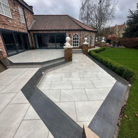 Porcelain Patios by Harcourt Exteriors